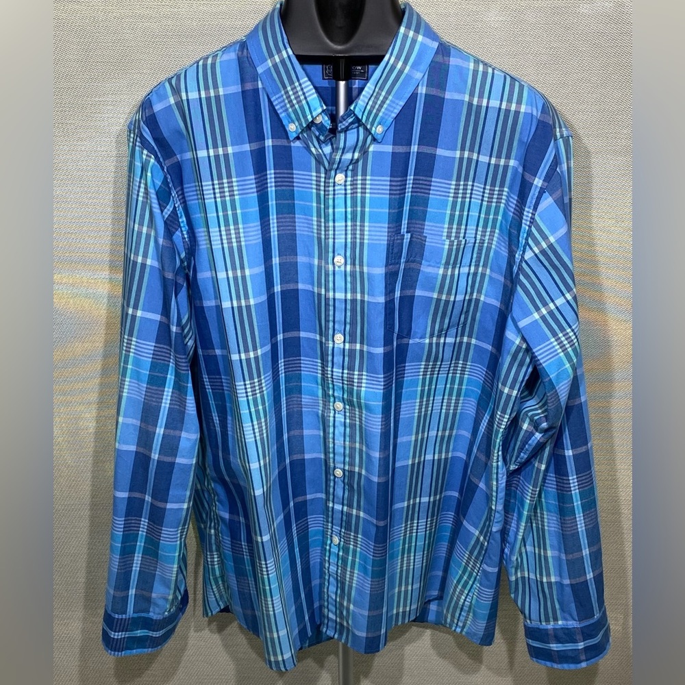 EUC Arrow Plaid Tab Long Sleeve Shirt, XL - Picture 2 of 10